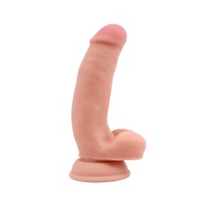 Pornographer - Dildo realist cu densitate dublă, 17 cm
