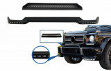 Prelungire Bara Fata LED DRL si Prelungire Superioara Bara Fata Mercedes G-Class W463 (1989-2017) Negru Performance AutoTuning