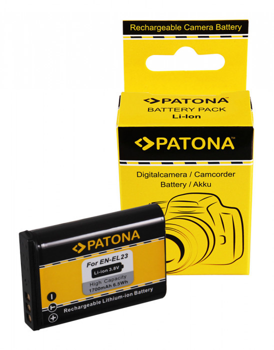 Acumulator /Baterie PATONA pentru Nikon Coolpix P600 Nikon EN-EL23 ENEL23 Nikon P600- 1204