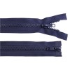 Fermoar plastic detasabil, 2 cursoare, lungime 70 cm, Bleumarin, Crisalida