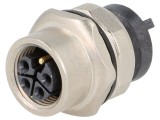 Conector M12 soclu 5 pini mamă 63V 12A drept IP65/IP67 HARTING