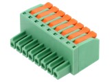 Conector regletă de conexiuni deconectabilă mamă, 10A, 8 pini