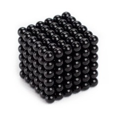 Bile magnetice Neocube 216, de &Oslash;5 mm, negru, 216 piese
