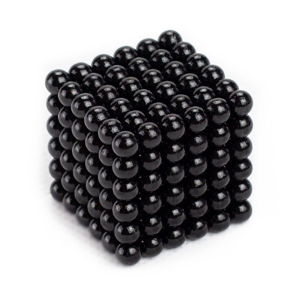 Bile magnetice Neocube 216, de &Oslash;5 mm, negru, 216 piese