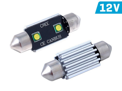 Bec Vision Festoon Sv8.5 36mm 12v, 2x 3535 Smd Led, Canbus, Alb, 2 Buc 58950 foto