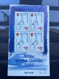 Coliță Groenlanda 2001 - Jocurile Arctice de Iarnă 2002, Sporturi Inuite, MNH -A150