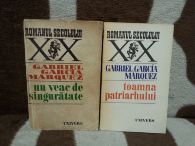 UN VEAC DE SINGURATATE/TOAMNA PATRIARHULUI-GABRIEL GARCIA MARQUEZ (2 VOL) foto