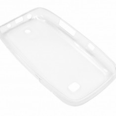 Husa silicon transparenta (cu spate mat) pentru Nokia 308 / 309 Asha