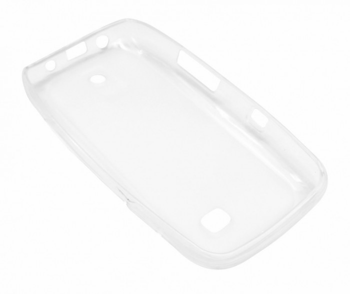 Husa silicon transparenta (cu spate mat) pentru Nokia 308 / 309 Asha