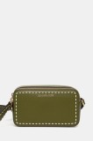 MICHAEL Michael Kors poseta de piele culoarea verde, 32T4GJ6C1L