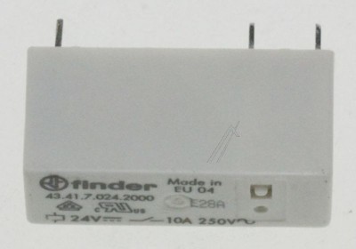 24VDC 10A-250VAC RELEU, 1 COMUTATOR 43.41.7.024.2000 FINDER foto