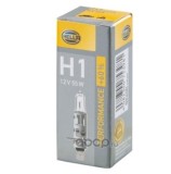 Bec auto cu halogen HELLA H1 12V; 55W; performance; 60% mai multa lumina, P14.5s; 1 buc. 8GH223498211