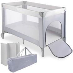 Patut pliabil pentru copii, de calatorie, saltea de calatorie, Bag 2in1 LUNO Malplay, 113163