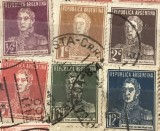 Timbre America Interbelica TMB1AMC Argentina serie/lot 6 - centavos