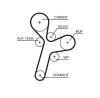 Kit Distributie cu Pompa Apa Gates KP15634XS Chevrolet Opel Cruze Antara Lacetti Captiva Vauxhall