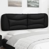VidaXL Pernă pentru tăblie pat, negru, 183 cm, piele artificială 374614