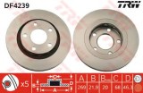 Disc frana AUDI A6 (4B2, C5) (1997 - 2005) TRW DF4239