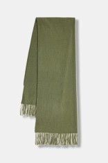 Answear.LAB sal de lana culoarea verde, neted