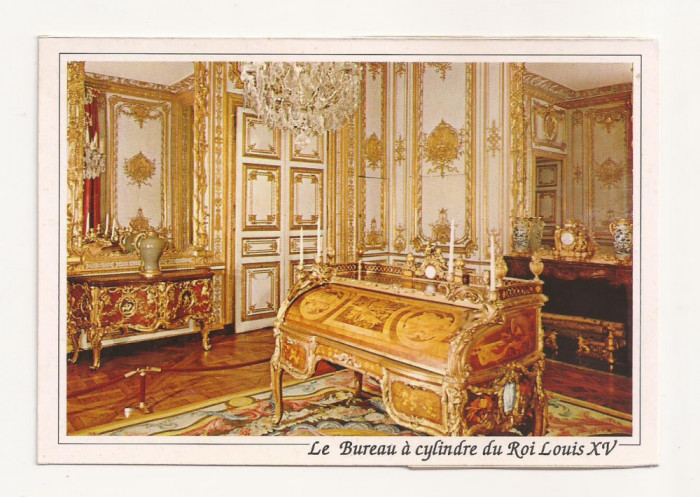 FA21-Carte Postala- FRANTA - Versailles, Le bureau du Roi Louis XV, necirculata