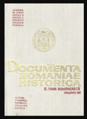 Documenta Romaniae Historica B.Tara Romaneasca, vol. 25 1635-1636 foto