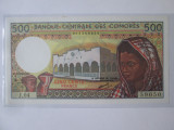Comores/Comore 500 Francs 1994 UNC seria:59050,bancnota din imagini, Circulata, Iasi, Printata