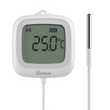 Termometru smart SONOFF cu sonda externa 1.5 m, Zigbee 3.0, ecran LCD 2.2 inch, protectie IP65, pentru lichide, frigidere si spatii inchise (SNZB-02LD