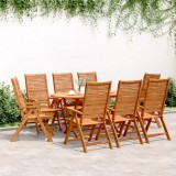 vidaXL Scaune grădină rabatabile 8 buc. 56x72x107 cm lemn masiv acacia 3214479