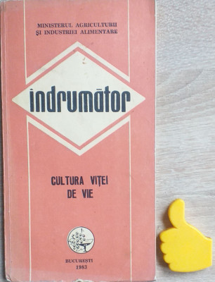 Indrumator cultura vitei de vie foto