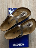 Papuci Flip-flop marca Birkenstock din piele, mas.39, Auriu