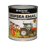 Vopsea email anticoroziva 3 in 1 portocaliu Kubota 1K pe baza de solvent 1L, direct pe rugina, interior si exterior Breckner Germany