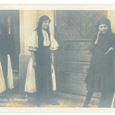 4678 - SALISTE, Sibiu Ethnic women, Romania - old postcard, CENSOR - used - 1917