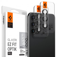 Pachet 2x Folie sticla camera Spigen GLAS.tR EZ FIT Samsung Galaxy S23 S23 Plus