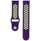 Curea silicon, compatibila Samsung Galaxy Watch Active 2, telescoape Quick Release, Violet/Verde