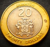 Cumpara ieftin Moneda exotica - bimetal 20 DOLARI - JAMAICA, anul 2006 * cod 3774, America de Nord