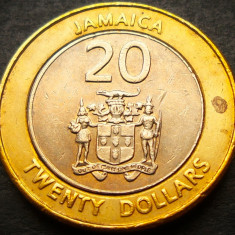 Moneda exotica - bimetal 20 DOLARI - JAMAICA, anul 2006 * cod 3774
