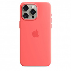 Husa de protectie Silicone Case with MagSafe pentru iPhone 15 Pro Max, Guava