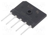 Punte redresoare trifazat 1kV 25A LUGUANG ELECTRONIC