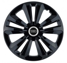 Set 4 Capace Roti Autohelix MSA?, potrivite jantelor de R14, pentru Audi, model terra negru foto