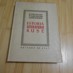 N. POSPELOV--ISTORIA LITERATURII RUSE