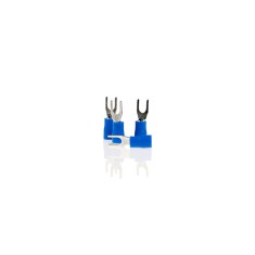 PAPUC ELECTRIC AUTO IZOLAT ALBASTRU TIP FURCA 4.3mm-SET 10 BUC