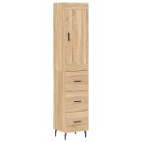 Cumpara ieftin Dulap inalt, stejar sonoma, 34,5x34x180 cm, lemn prelucrat