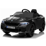 Masinuta electrica cu scaun de piele si roti EVA BMW M5 Black