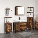 Gossi set mobilier baie, 3 piese, stejar fumuriu, lemn prelucrat