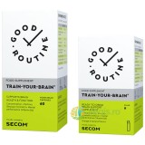 Pachet Train Your Brain 60cps + 9 fiole buvabile Secom,