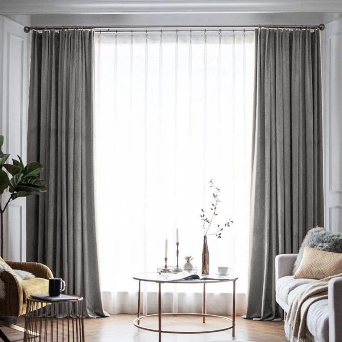 Draperie din catifea blackout cu rejansa din bumbac tip fagure, Madison, 200x225 cm, densitate 700 g/ml, Tapa, 1 buc
