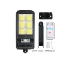 Lampa solara FOXMAG24 cu senzor de miscare, 6 leduri, 1.5W, telecomanda, negru