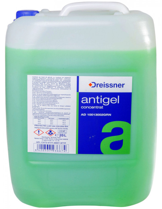 Antigel Concentrat Dreissner Verde 20L AD 10013002GRN