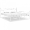 VidaXL Cadru de pat, alb, 180x200 cm, metal