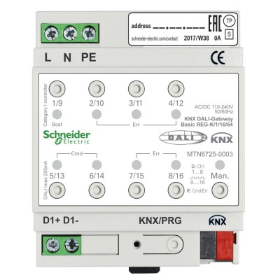Gateway Basic KNX DALI REG-K 1 16 64 Schneider MTN6725-0003 foto