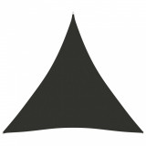 Parasolar, antracit, 3x3x3 m, tesatura oxford, triunghiular GartenMobel Dekor, vidaXL